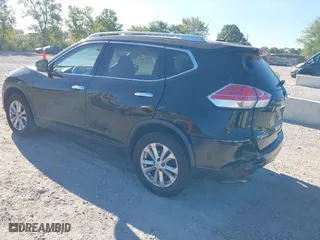 2015 Nissan Rogue S with VIN KNMAT2MT1FP586459, listed as a IAAI auction lot 40251580 with 109,513 mi miles. Bid and sale history available at carsss.com. Image 3.