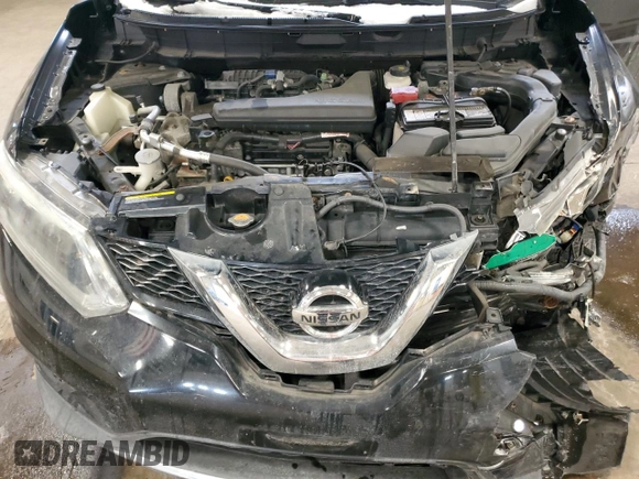 2014 Nissan Rogue S with VIN 5N1AT2MV5EC856022, listed as a Copart auction lot 44601055 with 95,637 mi miles and Salvage Title. Bid and sale history available at carsss.com. Image 13.