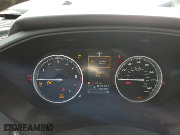 2024 Subaru Forester Premium with VIN JF2SKADC9RH411216, listed as a Copart auction lot 59662725 with 12,226 mi miles and Salvage title. Bid and sale history available at DreamBid. Image 9.