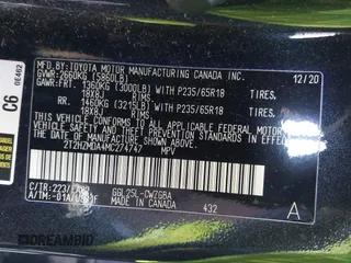 2021 Lexus RX 350 z VIN 2T2HZMDA4MC274747, wystawiony jako IAAI lot #41673549 z przebiegiem 50 467 mil mil oraz . Historia ofert i sprzedaży dostępna na DreamBid. Obrazek 9.