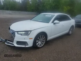 2019 Audi A4 Komfort z VIN WAUANAF43KN010191, wystawiony jako Copart lot #58659895 z przebiegiem 127 469 mil mil oraz Szkoda całkowita • Salvage title. Historia ofert i sprzedaży dostępna na DreamBid. Obrazek 1.