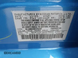 2024 Nissan Sentra SV with VIN 3N1AB8CV6RY259392, listed as a IAAI auction lot 41880299 with 10,976 mi miles and . Bid and sale history available at DreamBid. Image 9.