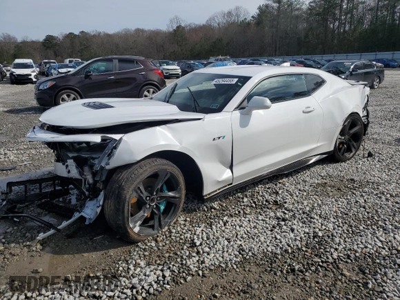2022 Chevrolet Camaro LT1 with VIN 1G1FF1R79N0127361, listed as a Copart auction lot 45294455 with 52,961 mi miles and Salvage Title. Bid and sale history available at carsss.com. Image 1.