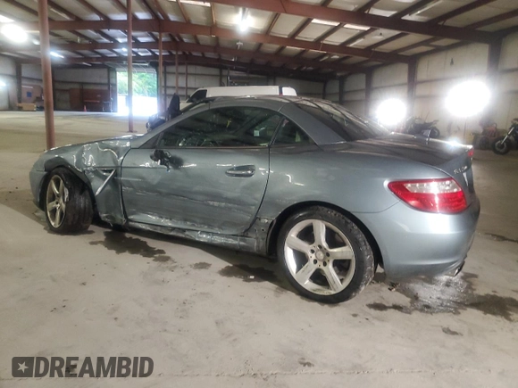 2012 Mercedes-Benz SLK 250 with VIN WDDPK4HA7CF040175, listed as a Copart auction lot 57116865 with 75,060 mi miles and Salvage title. Bid and sale history available at DreamBid. Image 2.