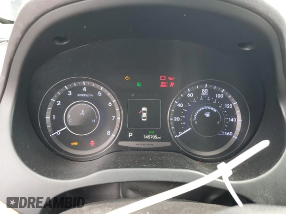 2015 Hyundai Azera Limited with VIN KMHFH4JG2FA479364, listed as a Copart auction lot 60598665 with 145,785 mi miles and Salvage title. Bid and sale history available at DreamBid. Image 9.