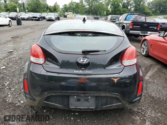 2016 Hyundai Veloster with VIN KMHTC6AD5GU250910, listed as a Copart auction lot 60926793 with 78,205 mi miles. Bid and sale history available at carsss.com. Image 6.