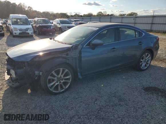 2014 Mazda 6 i Touring with VIN JM1GJ1V66E1137492, listed as a Copart auction lot 79632374 with 143,188 mi miles and Salvage Title. Bid and sale history available at DreamBid. Image 1.