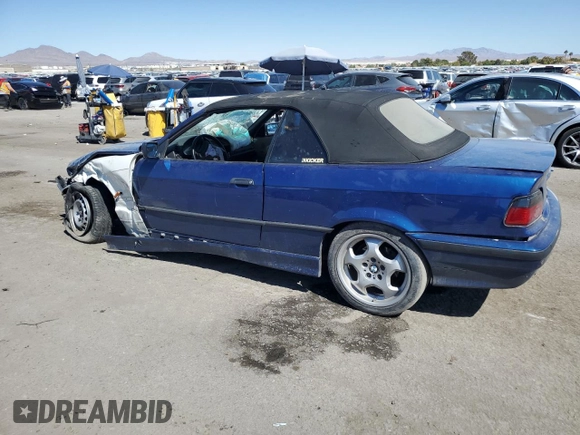 1998 BMW 3 Series 323ic with VIN WBABJ7321WEA16988, listed as a Copart auction lot 73016994 with 146,818 mi miles and Salvage Title. Bid and sale history available at carsss.com. Image 2.