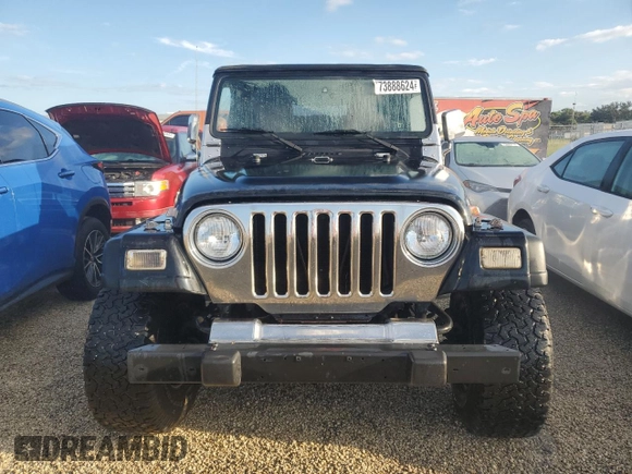 2003 Jeep Wrangler X with VIN 1J4FA39S73P340698, listed as a Copart auction lot 73888624 with 49,677 mi miles and Salvage Title. Bid and sale history available at carsss.com. Image 5.