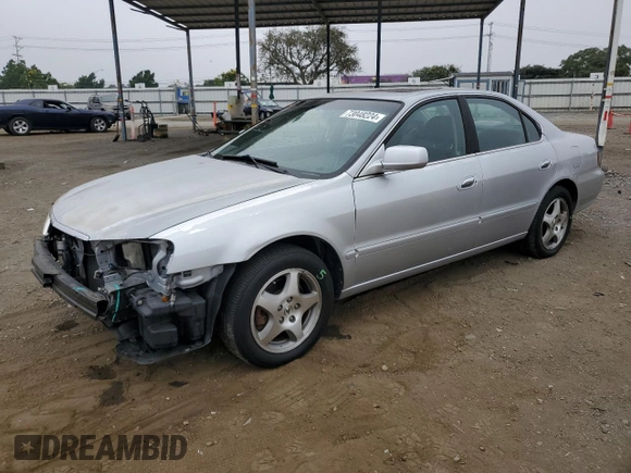 2002 Acura TL w/Navigation with VIN 19UUA56722A023536, listed as a Copart auction lot 73048224 with 136,880 mi miles and Salvage Title. Bid and sale history available at carsss.com. Image 1.