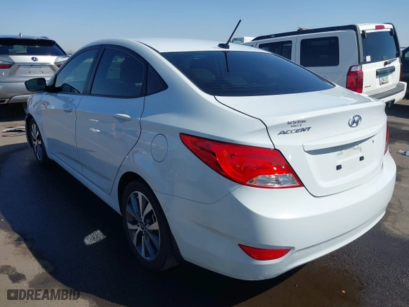 2017 Hyundai Accent SE with VIN KMHCT4AE7HU361814, listed as a IAAI auction lot 41711507 with 23,383 mi miles. Bid and sale history available at carsss.com. Image 3.