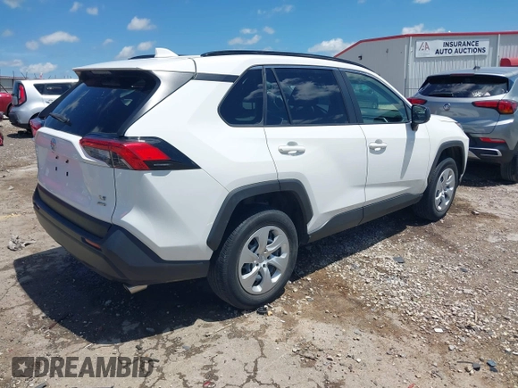 2019 Toyota RAV4 LE with VIN JTMF1RFV4KJ011269, listed as a IAAI auction lot 42546070 with 25,815 mi miles and . Bid and sale history available at DreamBid. Image 4.