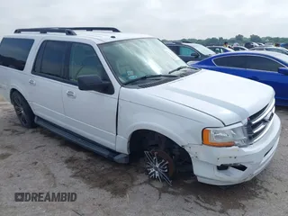 2016 Ford Expedition Max XLT z VIN 1FMJK1HT9GEF36599, wystawiony jako IAAI lot #42366831 z przebiegiem 193 486 mil mil oraz . Historia ofert i sprzedaży dostępna na DreamBid. Obrazek 1.