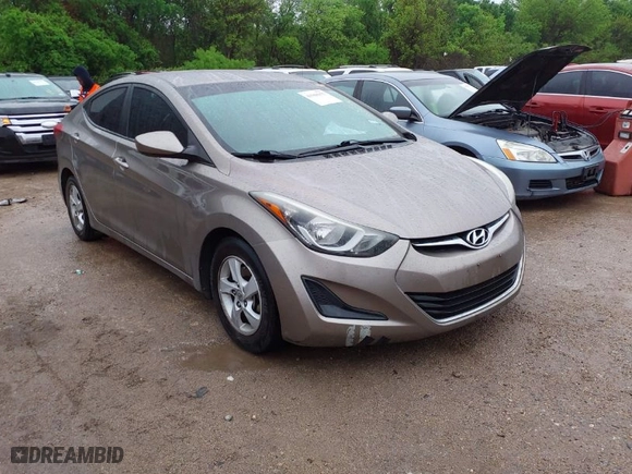 2015 Hyundai Elantra SE with VIN 5NPDH4AE9FH587774, listed as a IAAI auction lot 41960355 with 175,727 mi miles. Bid and sale history available at carsss.com. Image 1.