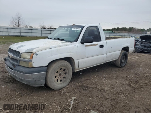 2005 Chevrolet Silverado 1500 Work Truck with VIN 1GCEC14Z55Z328030, listed as a Copart auction lot 45059675 with 205,488 mi miles and Salvage Title. Bid and sale history available at carsss.com. Image 1.