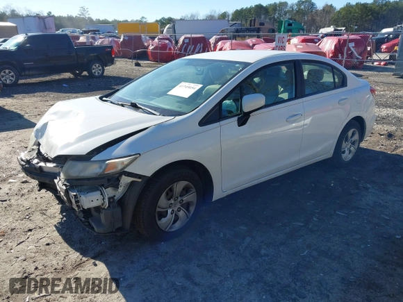 2015 Honda Civic LX with VIN 19XFB2F58FE113794, listed as a IAAI auction lot 41749054 with 163,452 mi miles. Bid and sale history available at carsss.com. Image 2.