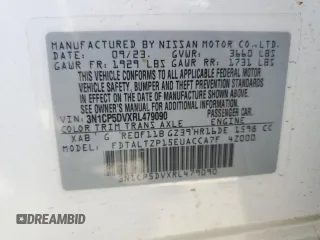 2024 Nissan Kicks SR with VIN 3N1CP5DVXRL479090, listed as a Copart auction lot 49817965 with 13,625 mi miles and Salvage Title. Bid and sale history available at carsss.com. Image 14.