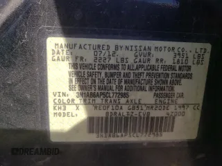 2012 Nissan Sentra S с VIN 3N1AB6AP5CL772985, выставлен на аукционе Copart как лот 45690485 с пробегом Не указан миль и Списание • Salvage title. История ставок и продаж доступна на DreamBid. Изображение 12.