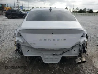 2023 Genesis G70 2.0T with VIN KMTG34TA3PU114905, listed as a Copart auction lot 61777435 with 26,493 mi miles and Salvage title. Bid and sale history available at DreamBid. Image 6.