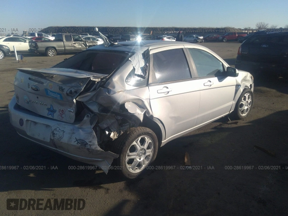 2008 Ford Focus SE with VIN 1FAHP35N78W181598, listed as a IAAI auction lot 41789881 with 95,887 mi miles and . Bid and sale history available at DreamBid. Image 4.