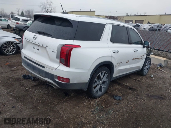 2021 Hyundai Palisade SEL z VIN KM8R3DHE9MU309742, wystawiony jako IAAI lot #41132184 z przebiegiem 53 716 mil mil oraz . Historia ofert i sprzedaży dostępna na DreamBid. Obrazek 4.