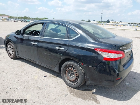 2014 Nissan Sentra SV with VIN 3N1AB7AP6EL619573, listed as a IAAI auction lot 41787844 with 155,569 mi miles. Bid and sale history available at carsss.com. Image 3.
