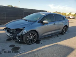 2020 Toyota Corolla XSE with VIN JTDT4RCE0LJ022138, listed as a Copart auction lot 50644235 with 83,370 mi miles and Salvage Title. Bid and sale history available at carsss.com. Image 1.