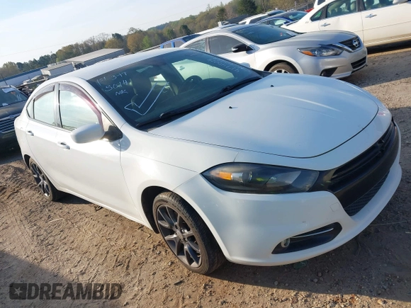 2015 Dodge Dart SXT with VIN 1C3CDFBB4FD302433, listed as a IAAI auction lot 41745014 with 148,635 mi miles. Bid and sale history available at carsss.com. Image 1.