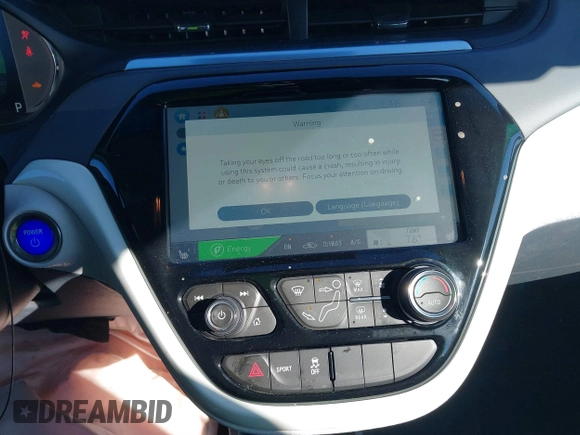 2020 Chevrolet Bolt EV Premier with VIN 1G1FZ6S00L4122573, listed as a IAAI auction lot 41624511 with 60,782 mi miles. Bid and sale history available at carsss.com. Image 18.