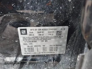 2020 Chevrolet Trax LT with VIN KL7CJLSB2LB015650, listed as a IAAI auction lot 42190979 with 64,018 mi miles and . Bid and sale history available at DreamBid. Image 9.