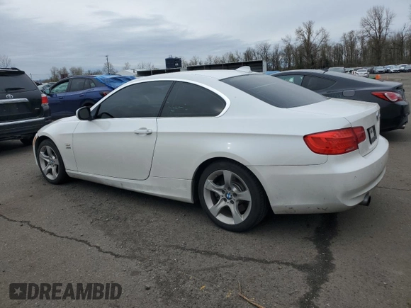 2011 BMW 3 Series 335i xDrive with VIN WBAKF9C51BE620023, listed as a Copart auction lot 48599355 with 121,870 mi miles and Salvage Title. Bid and sale history available at carsss.com. Image 2.