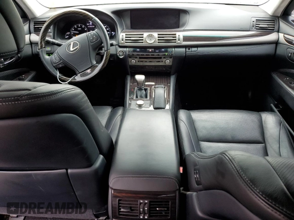 2017 Lexus LS 460 L with VIN JTHDL5EF2H5008214, listed as a Copart auction lot 81721354 with 87,923 mi miles and Salvage title. Bid and sale history available at DreamBid. Image 8.