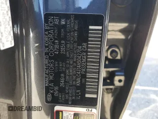 2017 Kia Cadenza Limited with VIN KNALC4J14H5042704, listed as a Copart auction lot 47083705 with 75,415 mi miles and Clean Title. Bid and sale history available at DreamBid. Image 12.