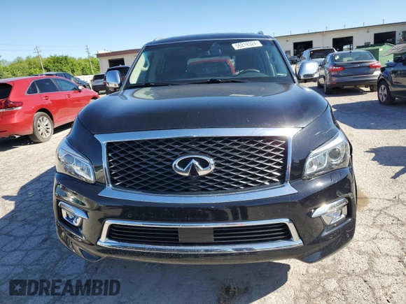 2015 Infiniti QX80 with VIN JN8AZ2NE9F9084032, listed as a Copart auction lot 56218324 with 146,152 mi miles and Salvage Title. Bid and sale history available at carsss.com. Image 5.