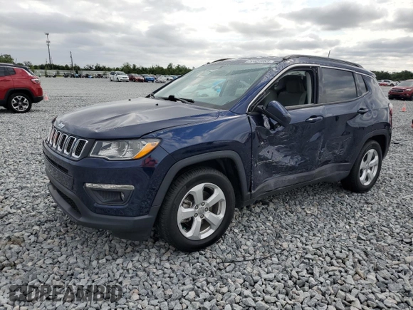 2020 Jeep Compass Latitude with VIN 3C4NJCBB2LT159063, listed as a Copart auction lot 52354065 with 65,547 mi miles and Non Repairable. Bid and sale history available at carsss.com. Image 1.