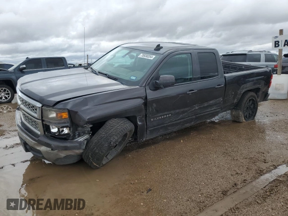 2015 Chevrolet Silverado 1500 LT with VIN 1GCRCREC9FZ268989, listed as a Copart auction lot 78930354 with 153,612 mi miles and Salvage Title. Bid and sale history available at DreamBid. Image 1.