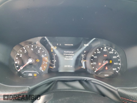 2024 Jeep Compass Trailhawk with VIN 3C4NJDDN5RT149794, listed as a Copart auction lot 58377035 with 24,193 mi miles and Non repairable. Bid and sale history available at DreamBid. Image 9.