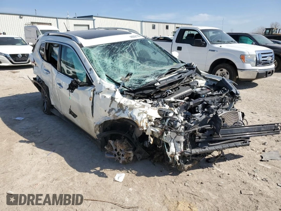2016 Nissan Rogue SL with VIN 5N1AT2MV7GC853349, listed as a Copart auction lot 48502135 with Not Provided miles and Salvage Title. Bid and sale history available at DreamBid. Image 4.
