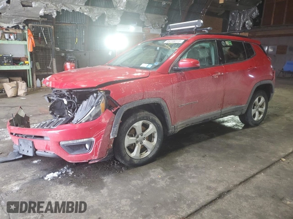 2018 Jeep Compass Latitude z VIN 3C4NJDBB9JT436892, wystawiony jako Copart lot #46238315 z przebiegiem 78 925 mil mil oraz Szkoda całkowita • Salvage title. Historia ofert i sprzedaży dostępna na DreamBid. Obrazek 1.