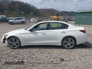 2023 Infiniti Q50 SENSORY with VIN JN1EV7CRXPM540682, listed as a IAAI auction lot 42074399 with 8,086 mi miles. Bid and sale history available at carsss.com. Image 14.