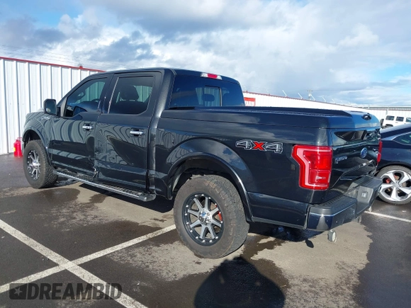 2015 Ford F-150 XLT with VIN 1FTEW1EF5FFB07171, listed as a IAAI auction lot 41819014 with 155,560 mi miles. Bid and sale history available at carsss.com. Image 3.