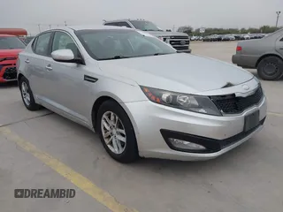 2013 Kia Optima LX with VIN KNAGM4A79D5377485, listed as a IAAI auction lot 41290306 with 172,253 mi miles. Bid and sale history available at carsss.com. Image 1.