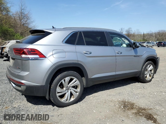 2020 Volkswagen Atlas SEL with VIN 1V2ME2CA6LC227150, listed as a Copart auction lot 54099165 with 57,654 mi miles and Salvage title. Bid and sale history available at DreamBid. Image 3.