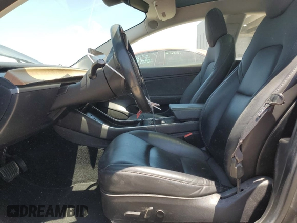 2018 Tesla Model 3 Long Range Battery with VIN 5YJ3E1EA9JF044636, listed as a Copart auction lot 54218955 with 66,126 mi miles and Salvage Title. Bid and sale history available at DreamBid. Image 7.