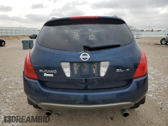 2003 Nissan Murano SL with VIN JN8AZ08W63W227721, listed as a Copart auction lot 83551974 with 108,347 mi miles and Salvage Title. Bid and sale history available at carsss.com. Image 6.