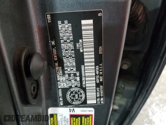 2010 Toyota Venza with VIN 4T3BA3BB1AU009860, listed as a Copart auction lot 48994655 with 130,709 mi miles and Salvage Title. Bid and sale history available at DreamBid. Image 13.