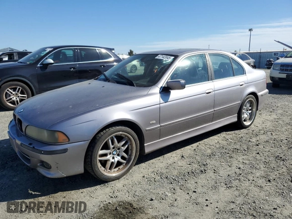 2001 BMW 5 Series 530iA with VIN WBADT63441CF13360, listed as a Copart auction lot 47142045 with 264,206 mi miles and Clean Title. Bid and sale history available at carsss.com. Image 1.