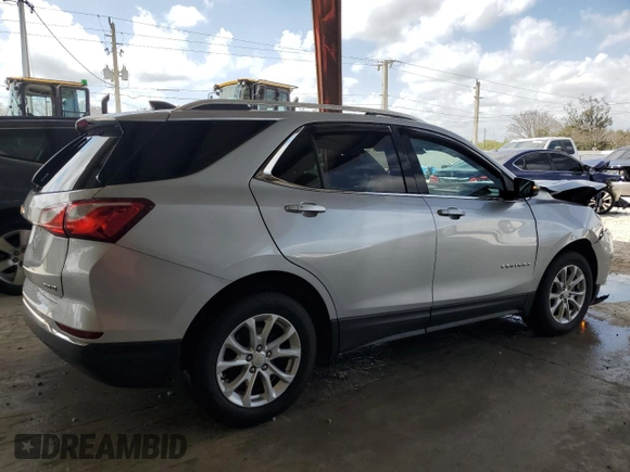 2018 Chevrolet Equinox LT with VIN 2GNAXSEVXJ6108982, listed as a Copart auction lot 52082785 with 80,161 mi miles and Salvage Title. Bid and sale history available at DreamBid. Image 3.
