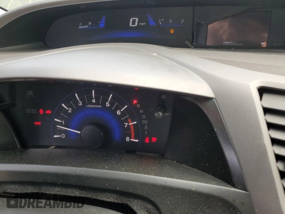 2012 Honda Civic EX-L with VIN 19XFB2F98CE363440, listed as a Copart auction lot 47724625 with 138,364 mi miles and Salvage Title. Bid and sale history available at DreamBid. Image 9.