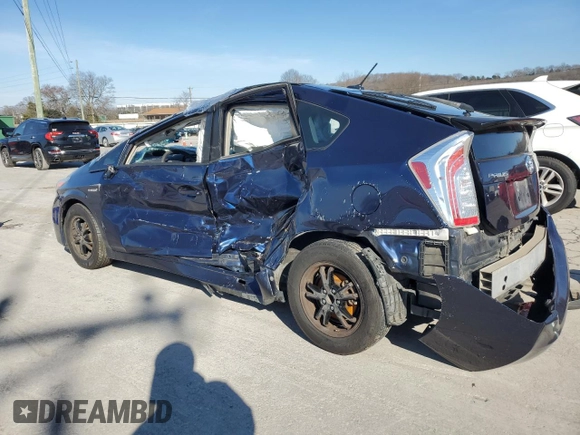 2014 Toyota Prius Four with VIN JTDKN3DU0E0389612, listed as a Copart auction lot 45700645 with Not Provided miles and Salvage Title. Bid and sale history available at carsss.com. Image 2.